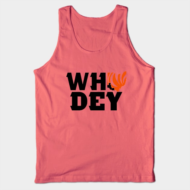 WHO DEY, Cincinnati Football Tank Top by FanSwagUnltd